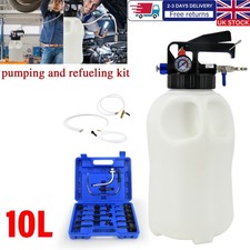 10L Transmission Oil Filling System Fluid Pump Manual Tool With 13pc ATF Adaptor