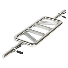 Mirafit 1" Standard Multi Grip Tricep Weight Bar With Spring Collars Hammer Curl