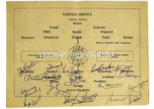 MANCHESTER UNITED FC BUSBY BABES SIGNED x15 PREPRINT DUNCAN EDWARDS TOMMY TAYLOR