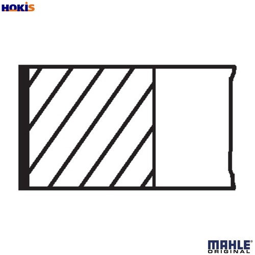 Piston ring kit 005 n1 - 4x, 24