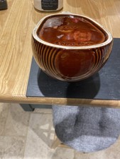 Vintage Denmead Pottery Salt Cellar Pig Wall Mounted 1970s