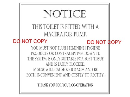 Warning notice sticker sign - notice, /