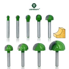 6mm Shank Core Box Router Bit Round Nose Cove Box Woodworking Cutter 1PC/4/5PCS