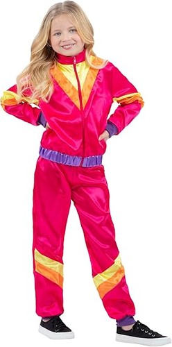 Kids 80s pink - shell, suit