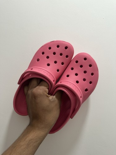 Pink chunky platform crocs - pink,