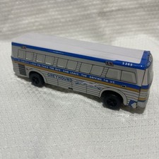 Vintage Greyhound Lines Bus Friction Toy 6.5  Tin-Litho Japan