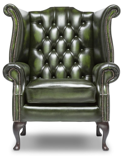 Chesterfield queen anne chair - queen,