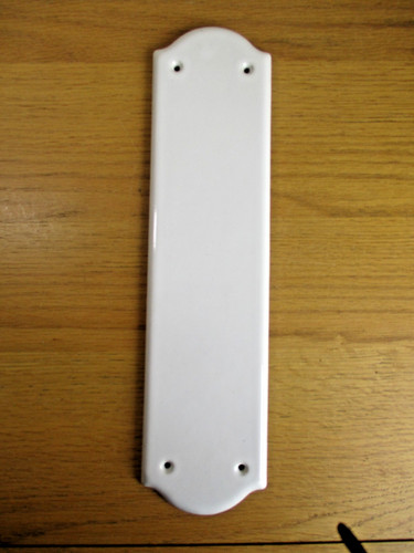 Vintage white ceramic door - vintage,