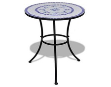 Mosaic Table 60cm Blue and