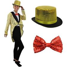 GOLD SEQUIN TAILCOAT TOP HAT