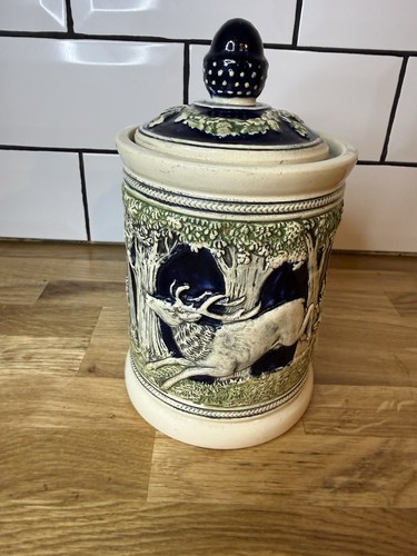 Vintage german salt - vintage, glazed