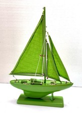 Vintage Wooden Pond Yacht