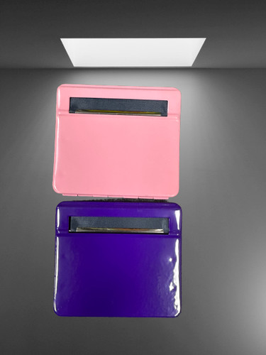New metal pink purple tin - metal,
