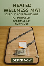Far Infrared Amethyst and Tourmaline Full Body Massage PEMF Heat Mat