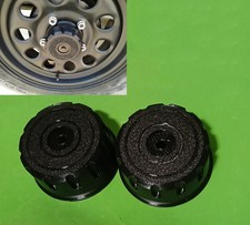 COPPIA TAPPO COPRIMOZZO NERO PER SUZUKI SAMURAI SANTANA SJ410 SJ413 BORCHIE