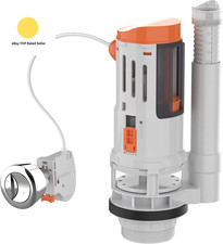 M20522 Toilet Dual Flush Valve with Push Button Toilet Flush System Replacement