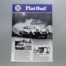Triumph TR7 Rally Brochure