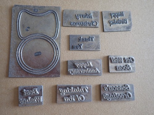Hot foil printing - , plates