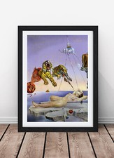 Salvador Dali Tigers Framed Print Wall Art Picture A1 A2 A3 Size
