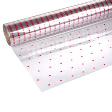 Red Dot Clear Cellophane Wrapping Gift Paper  Birthday Christmas Hamper Wrap