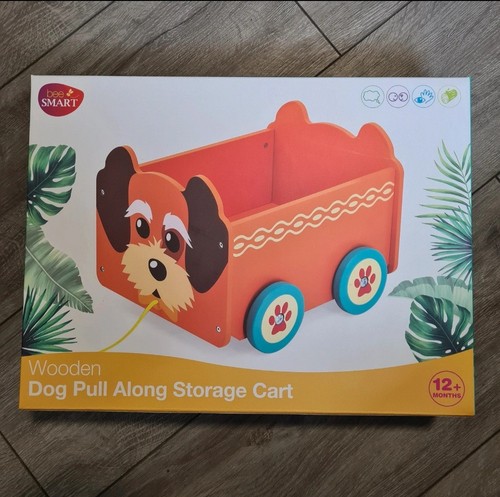 Wooden pull along storage - wooden,