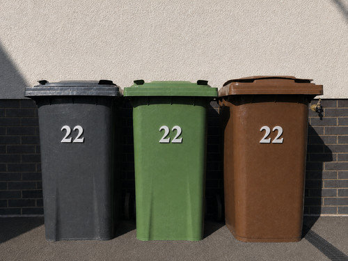 Wheelie bin signage - wheelie,