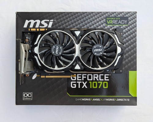 Msi geforce gtx 1070 armor - armor, oc
