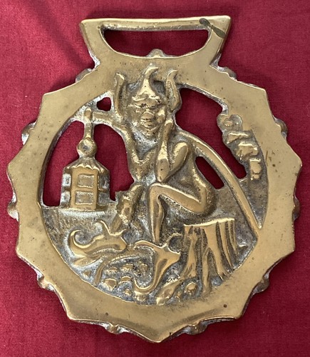 Vintage horse brass cornish - brass,