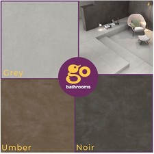 Rectified Concrete Effect Wall & Floor Porcelain Matt Tile | 3 Colours & Sizes