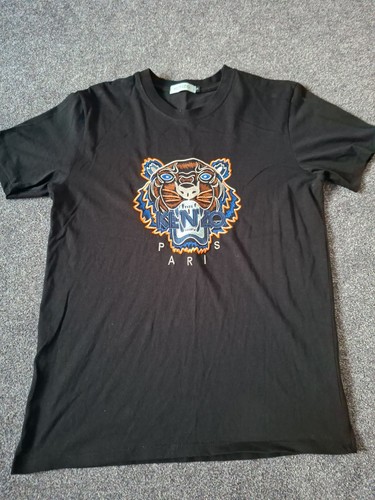 Kenzo black shirt with - t, tiger