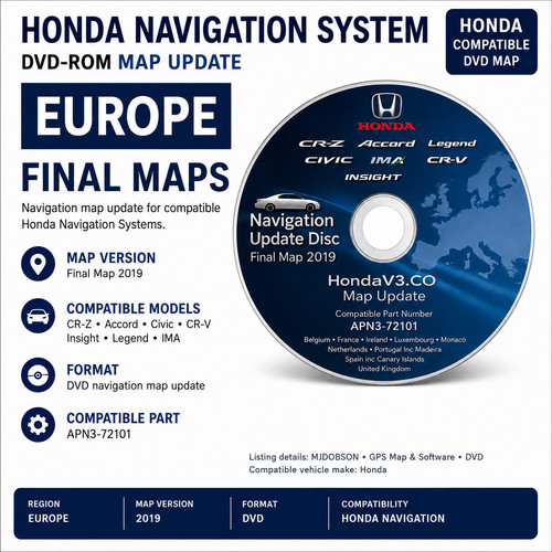 Honda sat nav map - sat, update