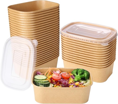 Takeaway kraft containers with - kraft,