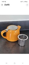Orange Ceramic Stump Teapot 18oz/530ml & Stainless Steel Infuser BN