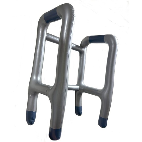 Inflatable grey zimmer frame - grey,