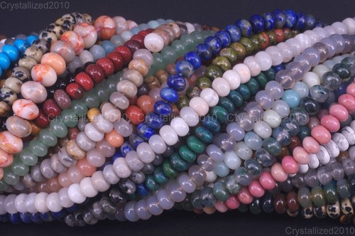 Natural gemstones rondelle - natural,