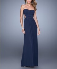 LA FEMME Navy Blue Gown, Size