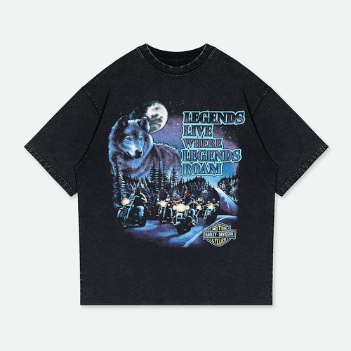 Harley wolves legends retro - harley,