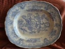 Asiatic Pheasants Transfer Ware Rectangle Platter Made In England 28x23cm