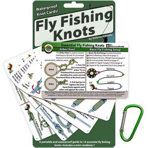 Fly fishing knot cards - knot,