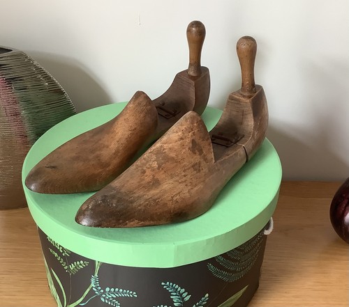 Pair hinged vintage - of, wooden