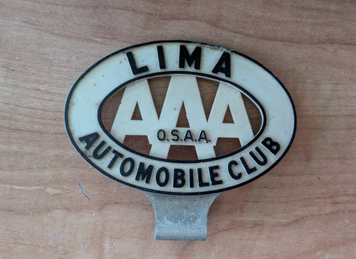 Vintage aaa lima automobile - aaa,