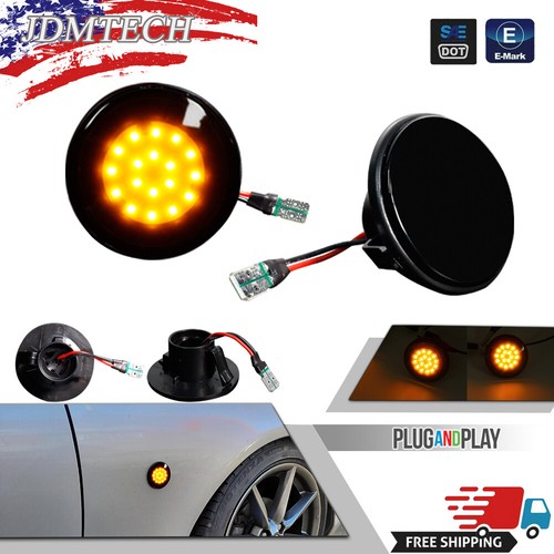 Smoked amber led side marker - smoked,