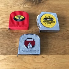 Three Vintage STANLEY Tape