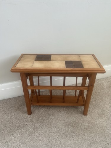 Tile topped side table - table, with