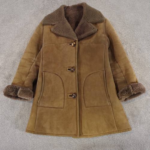 Vintage sheepskin coat jacket - vintage,
