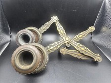 Pair of Victorian folding cast