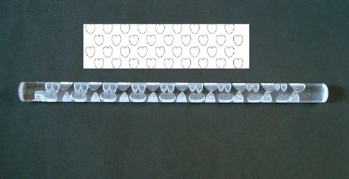 Love heart acrylic - acrylic, texture