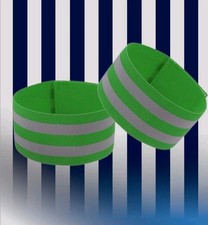 2X High Visibility Reflective Armband Ankle Cycling Running Jogging Walk Scooter