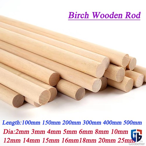 Wooden dowel rod dia 2mm - 2mm, to