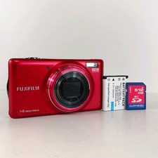 Fujifilm FinePix T350 Digital Camera 14.0MP Red Digital Camera + Battery + Card